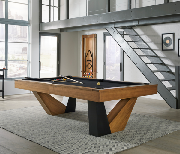 American Heritage Annex Brushed Walnut Pool Table