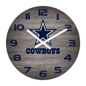 Dallas Cowboys Weathered Clock