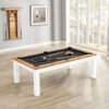 Imperial Penelope II Pool Table with Dining Top in Acacia & White