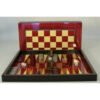 Red Decoupage Backgammon