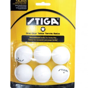 STIGA One-Star White Balls - 6pk