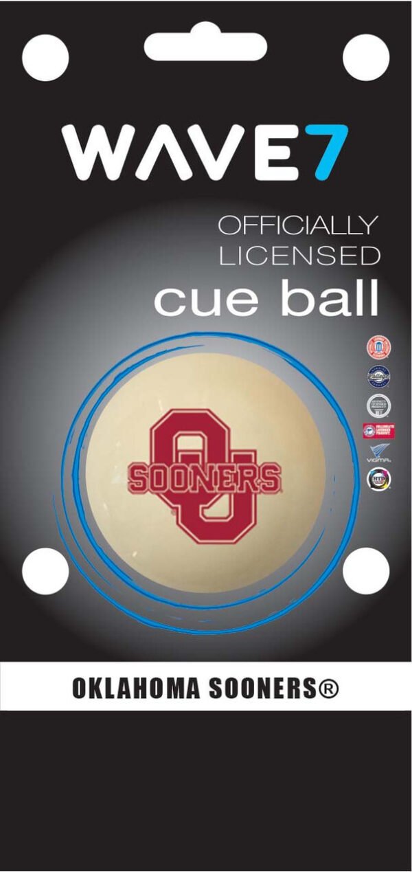 Wave 7 OU Sooners Cue Ball