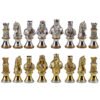 World Wise Imports Zinc Camelot Bust Chessmen