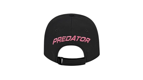 Predator Black Billiard Hat with Pink Embroidered Panther - One Size Fits All - Image 2