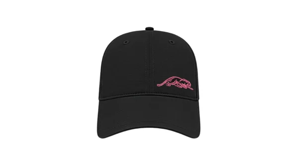 Predator Black Billiard Hat with Pink Embroidered Panther - One Size Fits All - Image 3